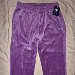 Champion Women's Velour Sweatpants Joggers NEW w/ TAGS